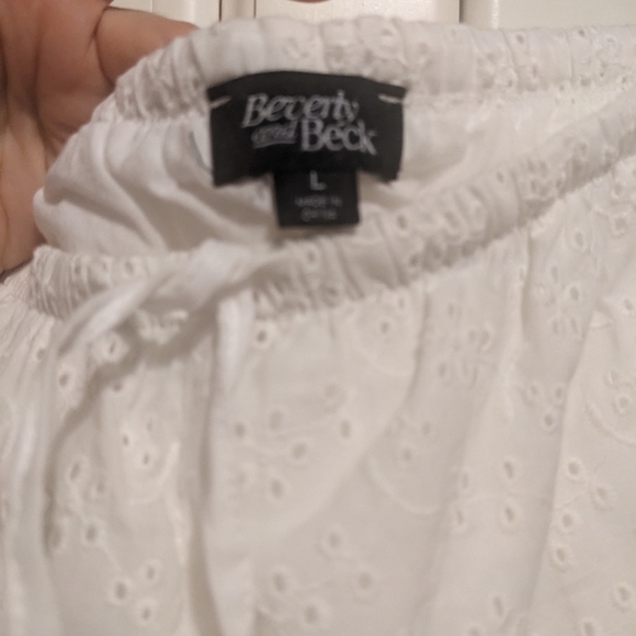 Beverly & Beck Eyelet Pants Large New - Picture 3 of 8